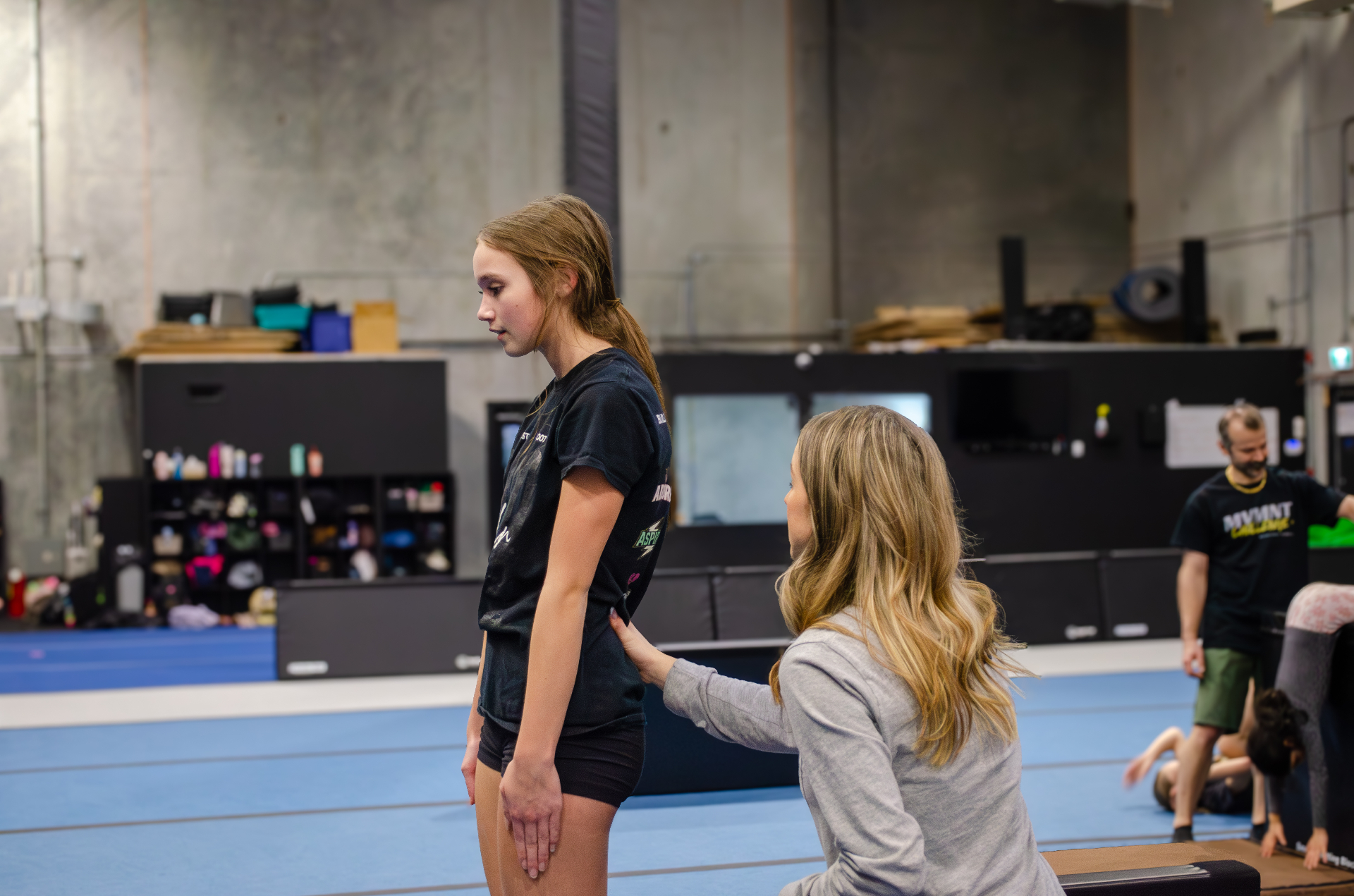 Elite athlete training under dramatic gold light